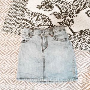 Girls Denim Skirt & Tank